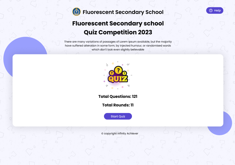 Quiz Competition Project